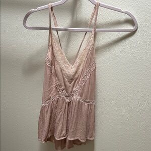 American Eagle Outfitters Blush Lace Dress